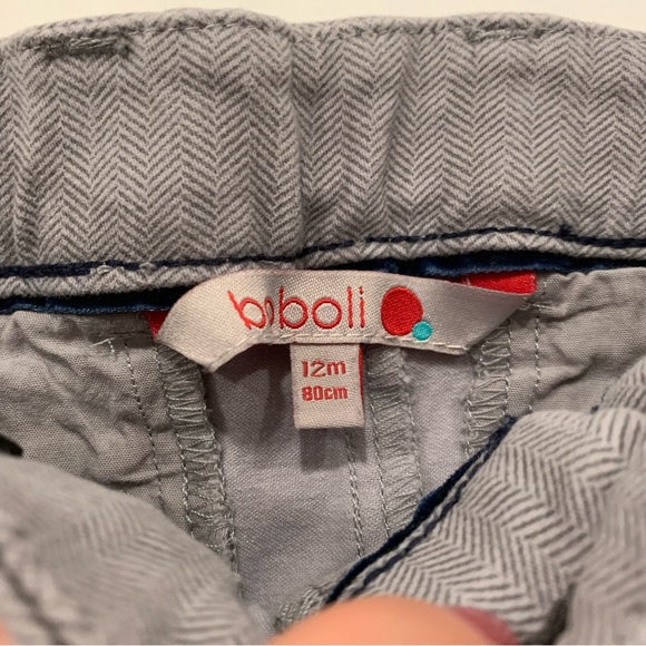 Boboli Baby Grey Chevron Dress Pant - 12 months - Picture 5 of 8